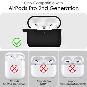 VISOOM AirPods Pro case with rose gold keychain enables secure portability.