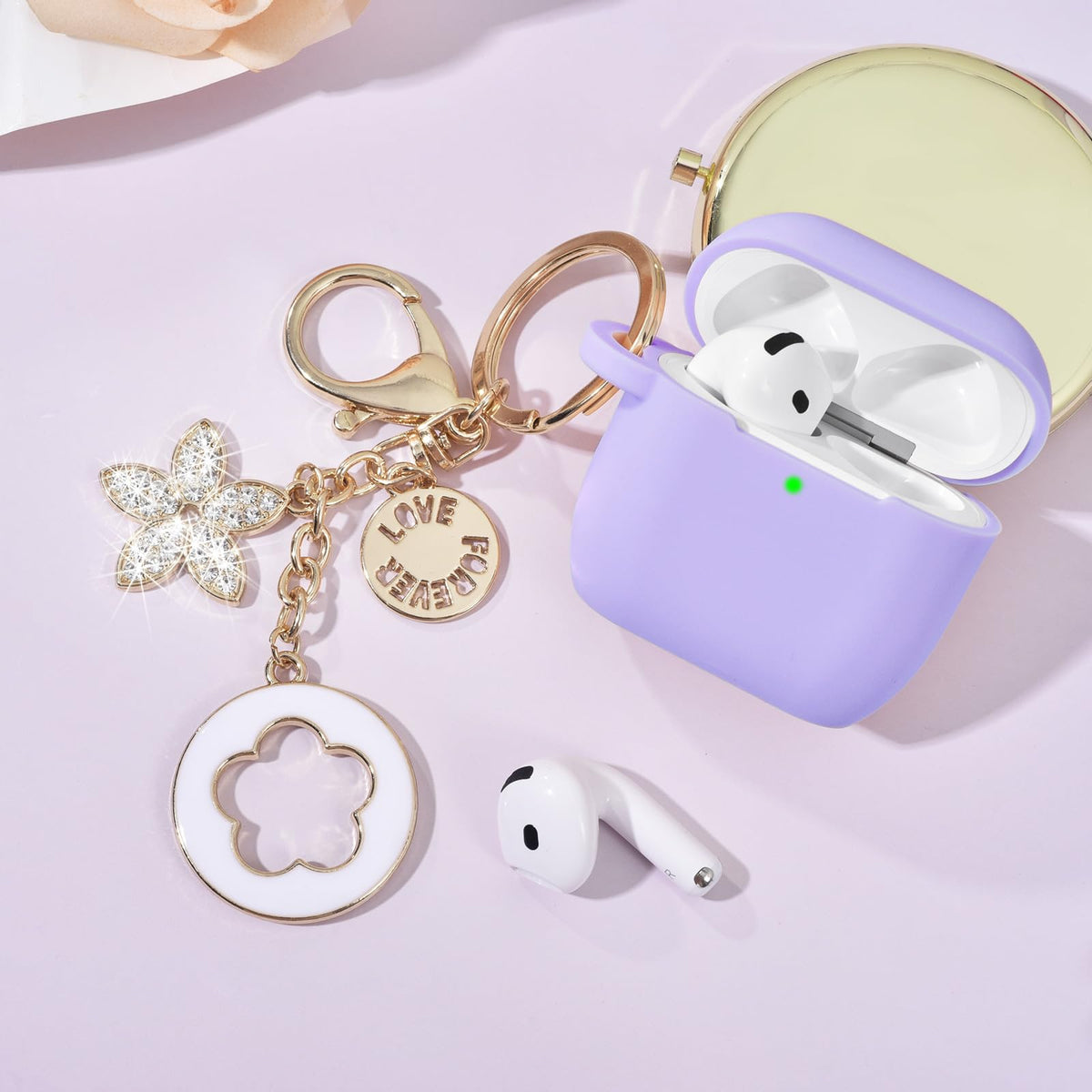 Visoom AirPods 4 case supports wireless charging without removing the cover