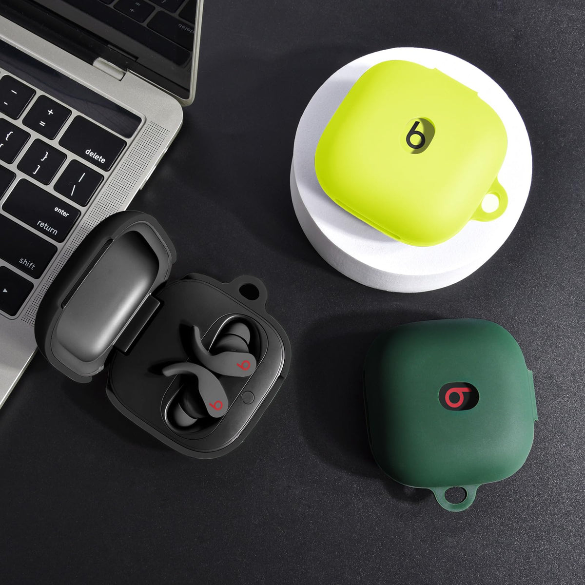 Visoom Beats Fit Pro case with included stickers for secure, decorative fit