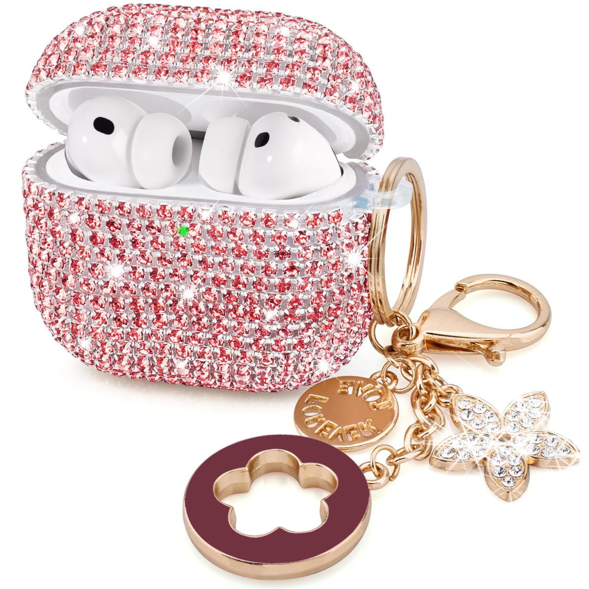 Visoom bling AirPods Pro 3 case with rhinestones provides glam protection