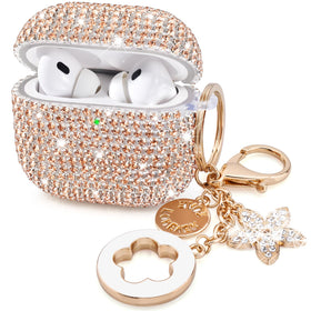 VISOOM Bling Case for AirPods Pro 2nd Gen with glitter finish protects while adding style.