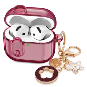 VISOOM clear case for AirPods 4 with safety lock protects while showing its color