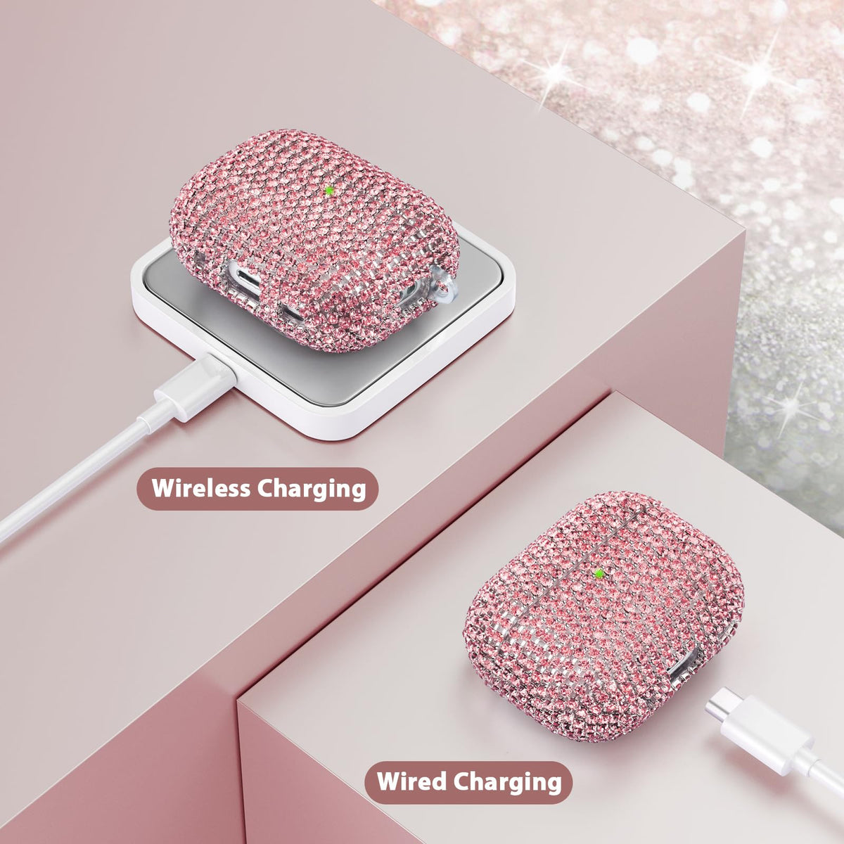 Visoom glitter AirPods Pro 3 case adds sparkle and style