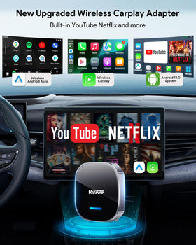 Visoud Magic AI Box displaying 4K video playback on a car screen via Mali GPU