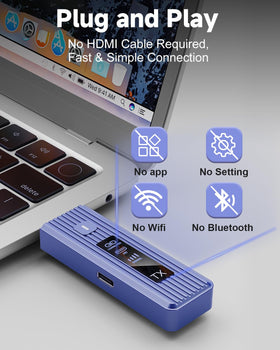 Visoud true 4K decoding delivers crisp visuals for laptops and TVs.