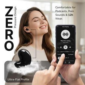 VISOUND Drift in-ear fit demonstrating ergonomic comfort for small ears