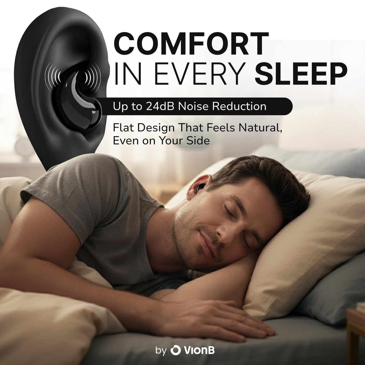 VISOUND Drift splashing water to show IPX6 waterproof protection for workouts