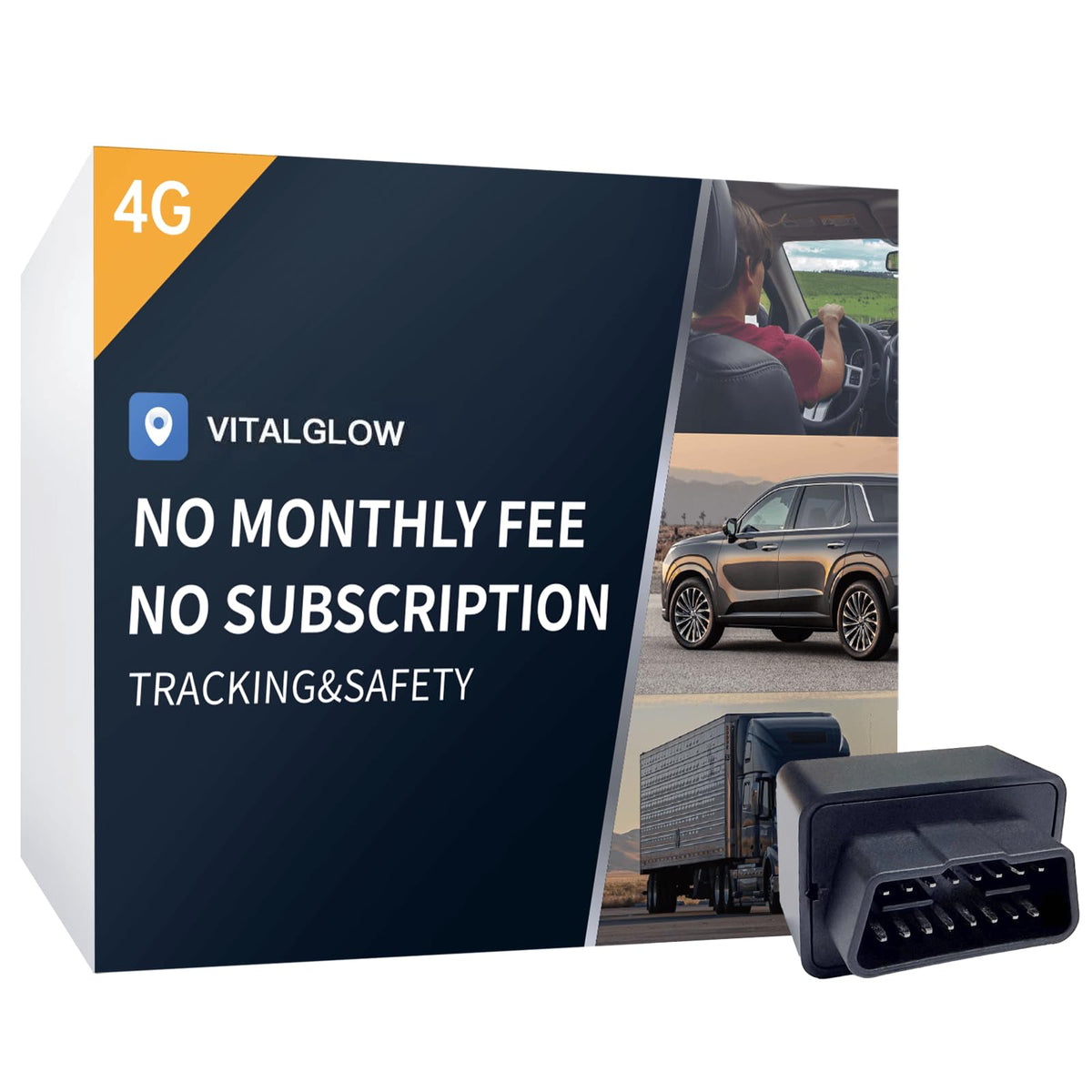 VitalGlow GPS Tracker real-time tracking for precise vehicle visibility.