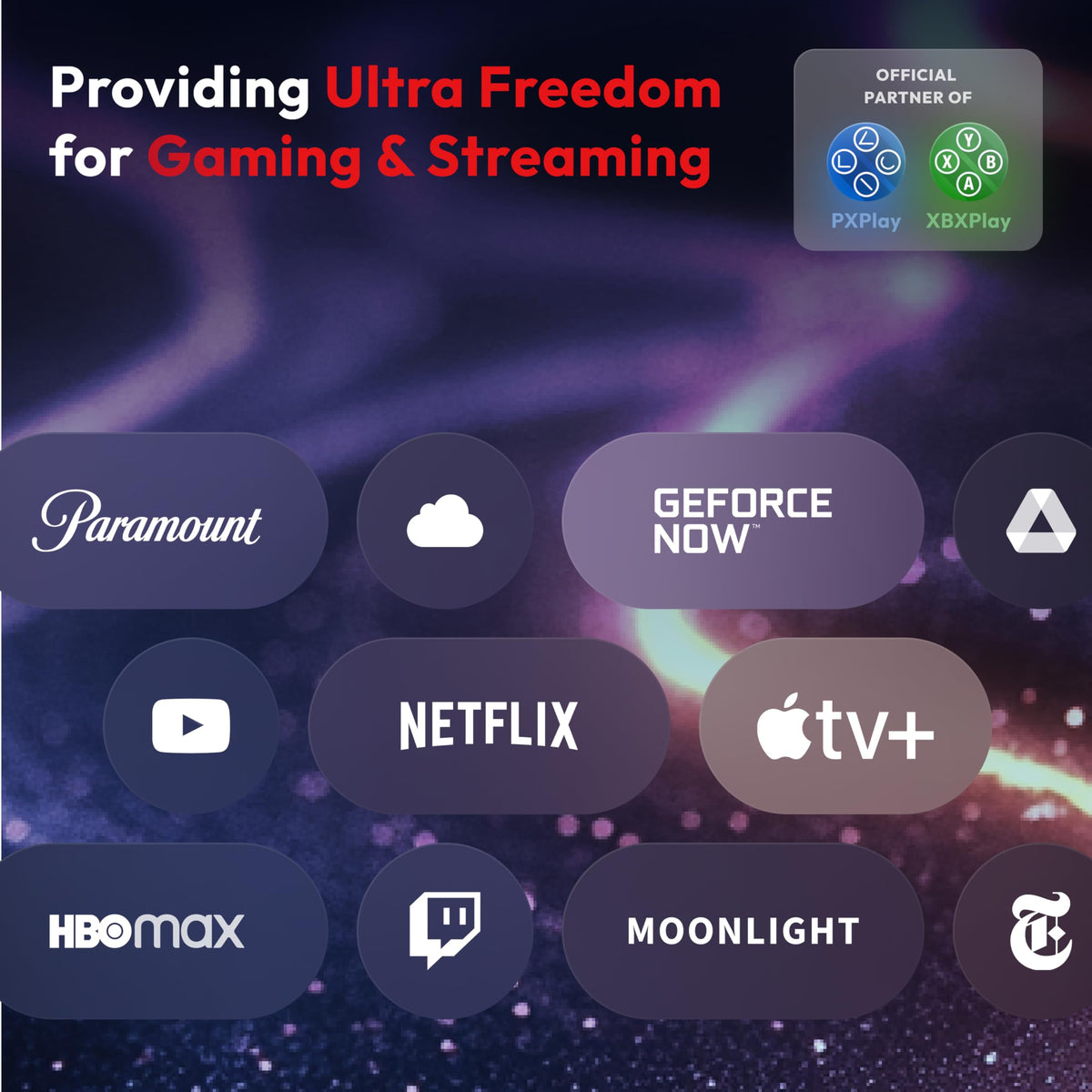 VITURE Pro Neckband supporting three screens for multitasking while gaming