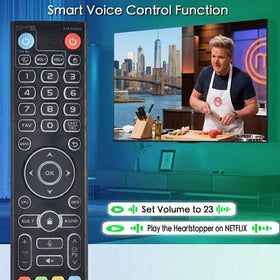 VIVCASE remote close-up of voice button for quick voice command access