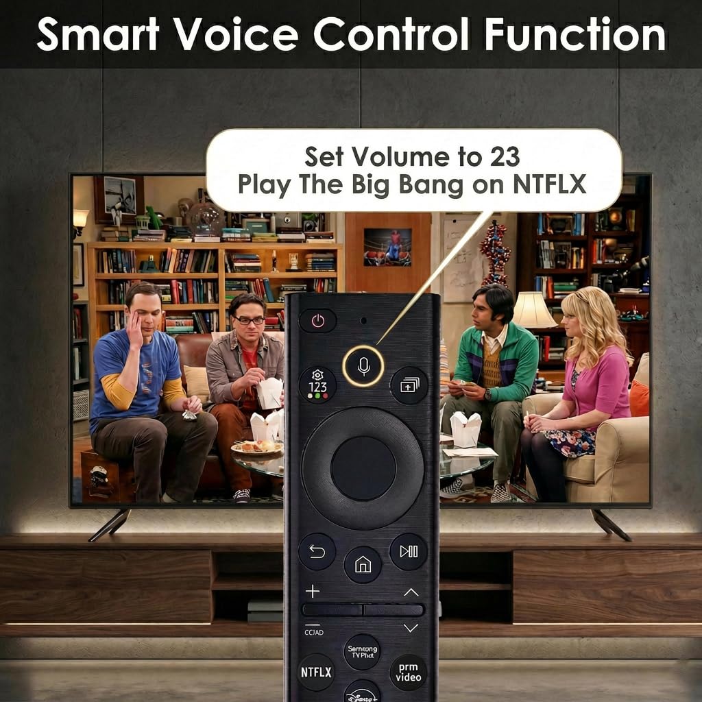 VIVCASE remote on couch near TV remote holder showing easy everyday use