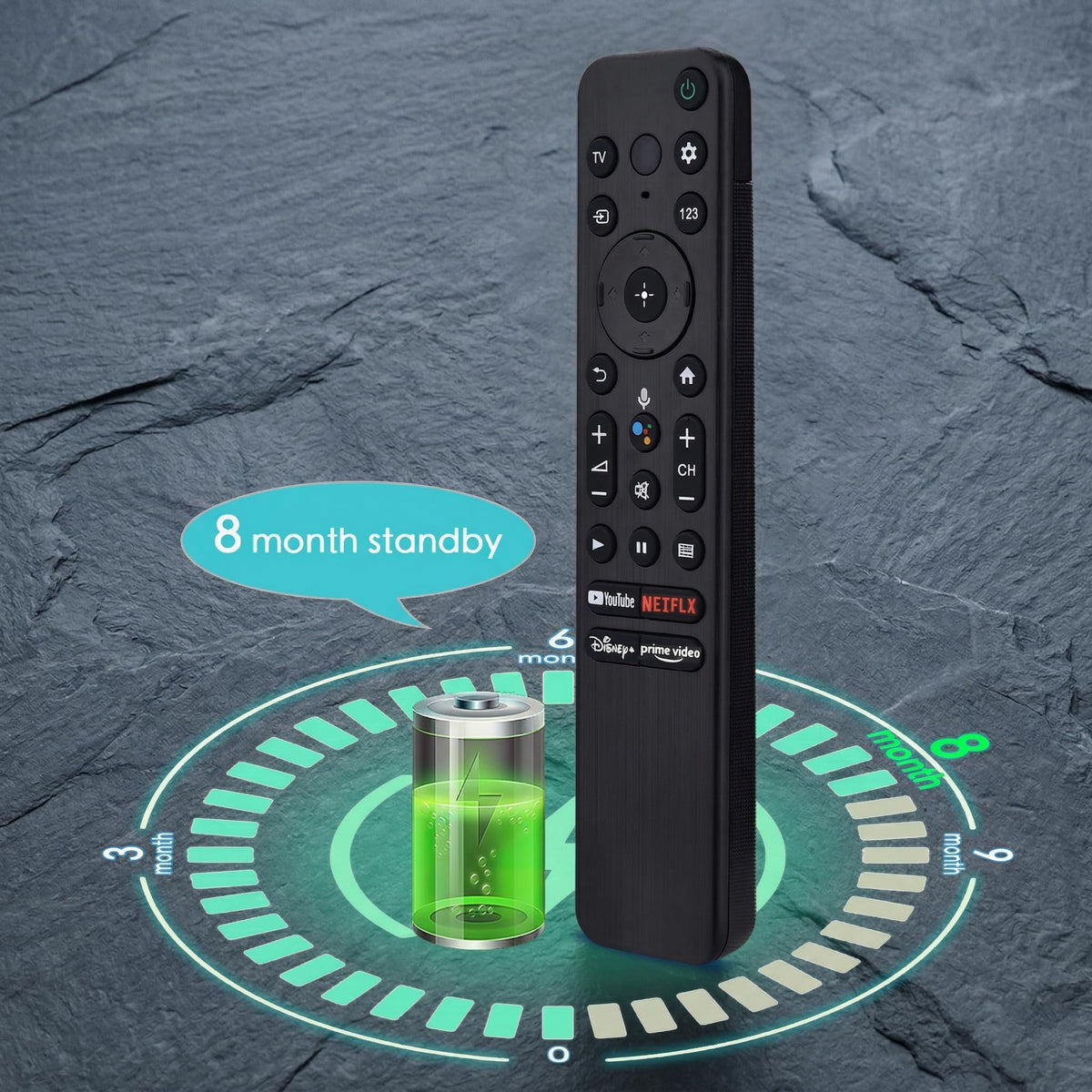 Voice control button enables hands free commands on Sony TV