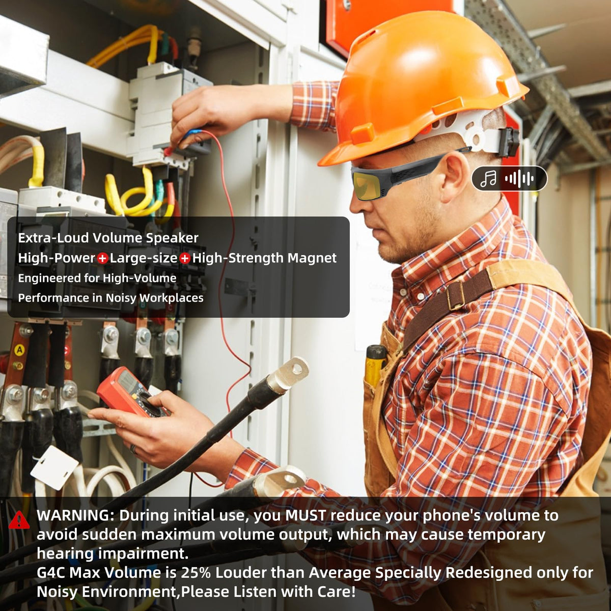ViView safety glasses with LED lights for enhanced visibility