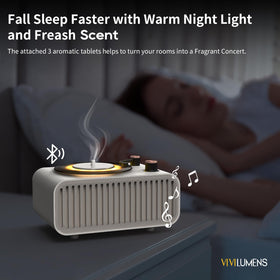 Vivilumens speaker Bluetooth 5.1 range enables seamless connection up to 32 ft.