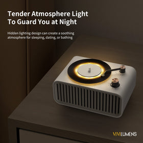 Vivilumens speaker portable design suitable for travel and gatherings.