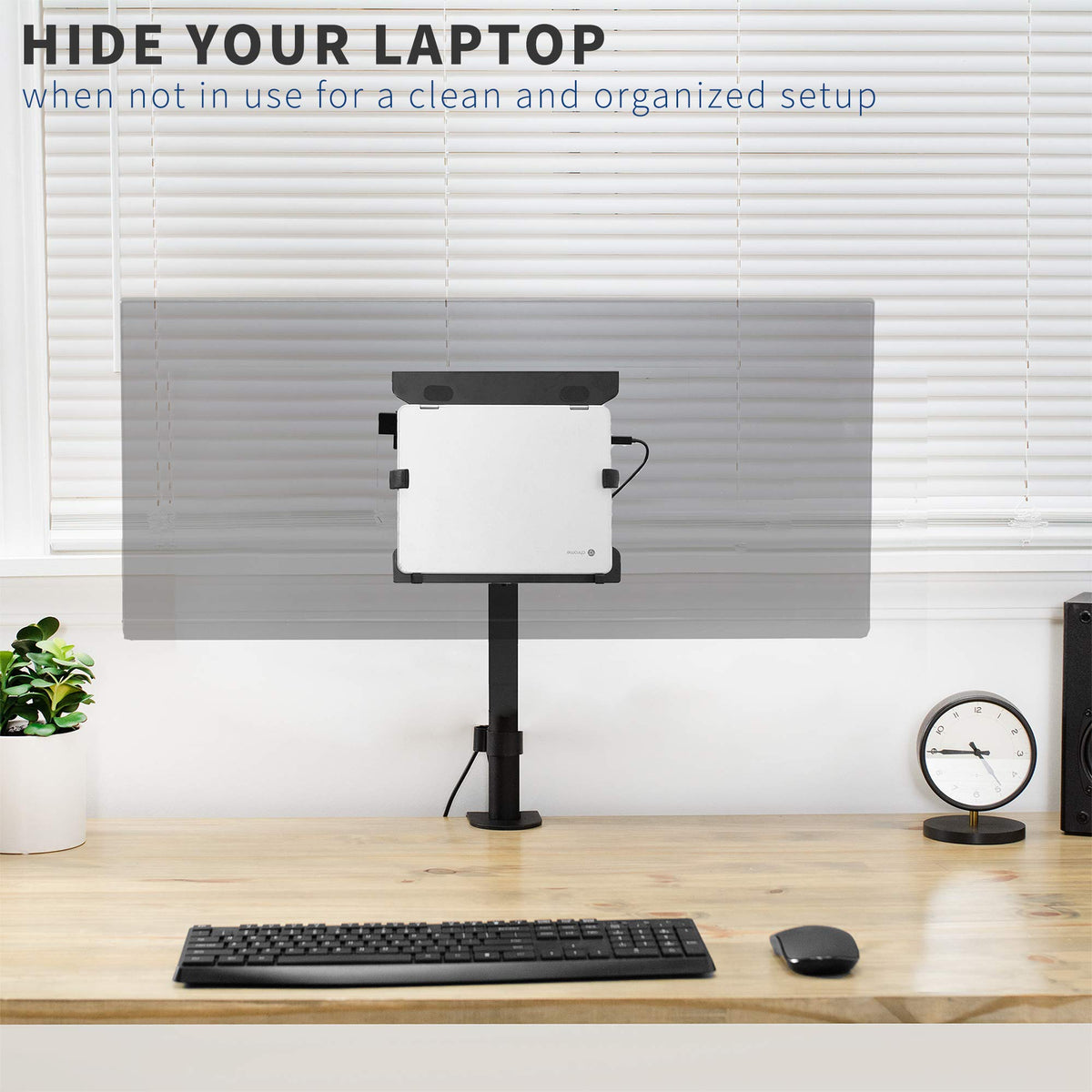 VIVO cable management clips routing cords neatly for a tidy workstation