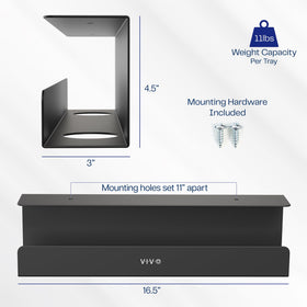 VIVO cable management tray front opening makes cable adding easy.