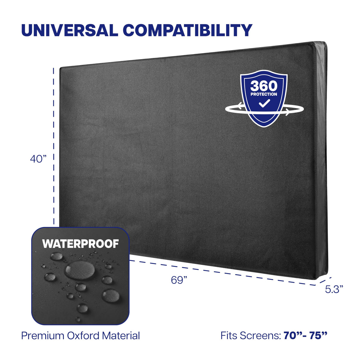 VIVO fabric close-up showing Oxford texture and durable material benefit