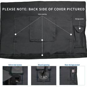 VIVO rear pocket open with remote inside for organized accessory storage benefit