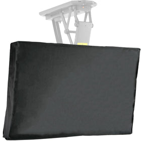 VIVO cover front view protecting a ceiling-mounted TV with clear weatherproof benefit