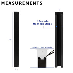 VIVO DESK-AC01-1MB low-profile design hides cords for a clean workstation.