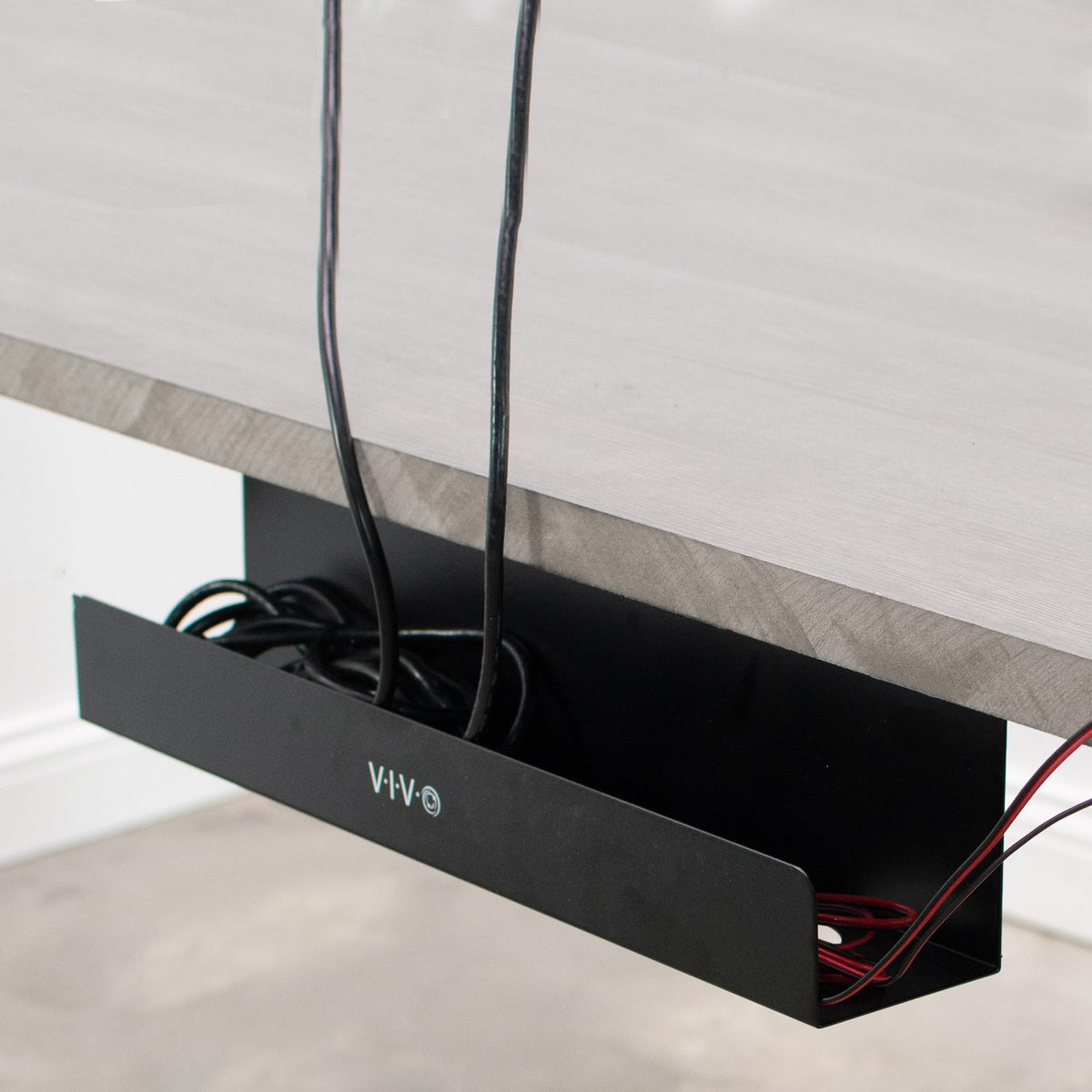 VIVO easy-install under-desk screws for quick mount.