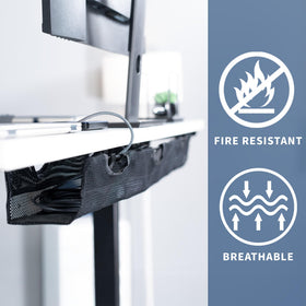 VIVO flame-resistance label highlighting safety benefit of material