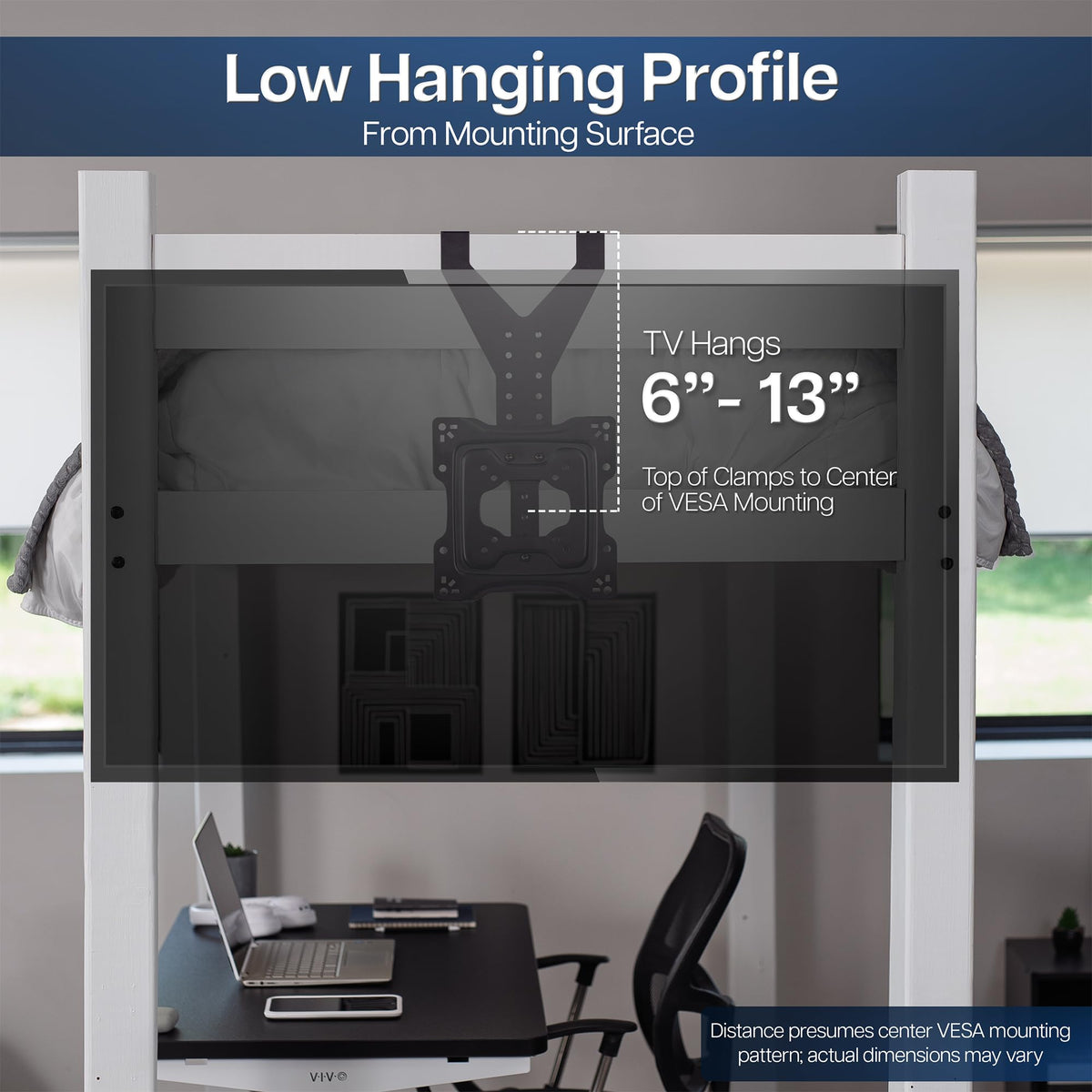 VIVO hanger installed on door edge illustrating non-permanent mounting benefit