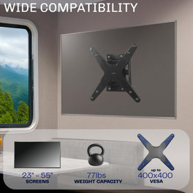 VIVO organized installation hardware laid out with instructions to speed secure mounting benefit