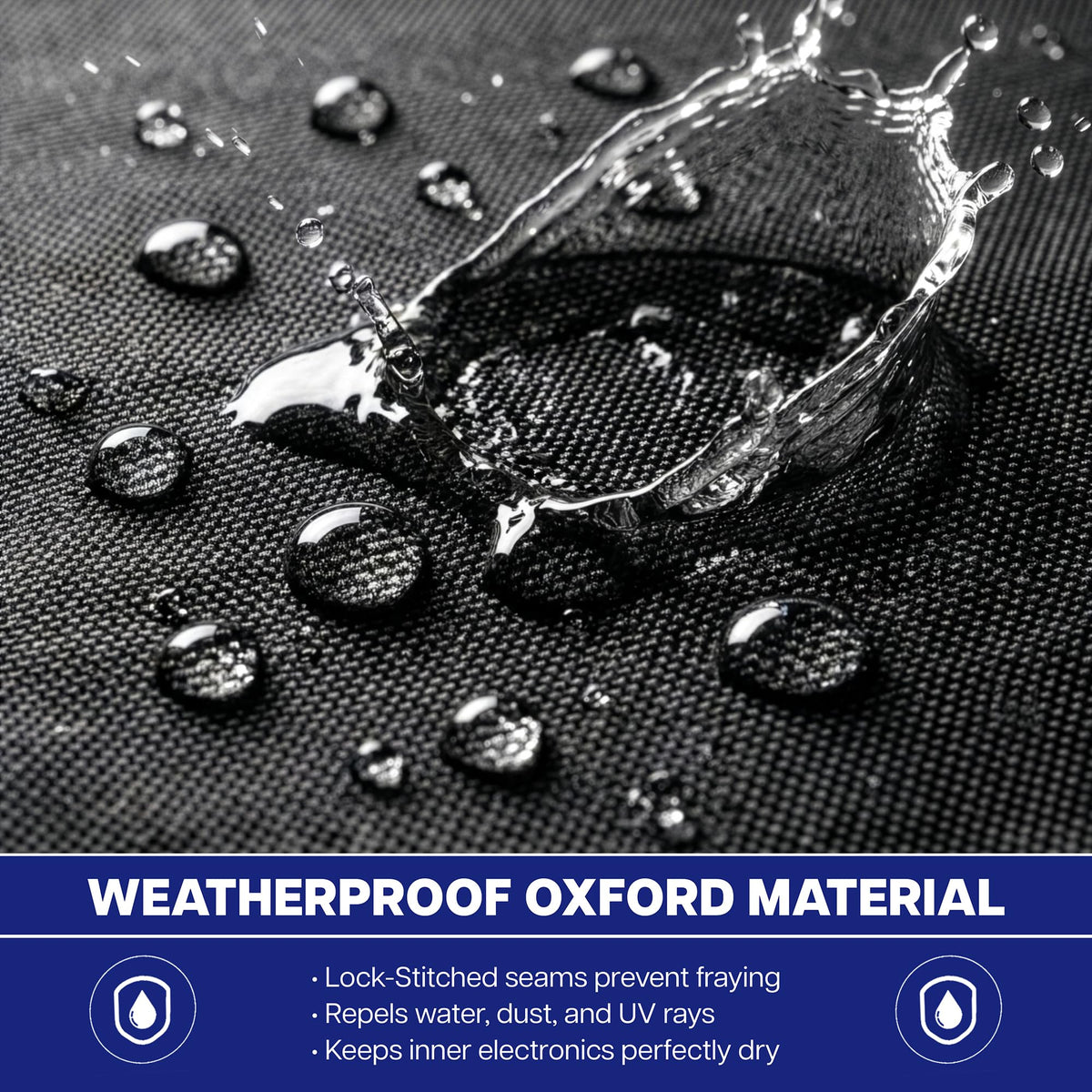 VIVO label and lock stitching close-up showing reinforced seam durability