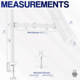 VIVO detailed C-clamp shot showing secure mount and no-drill benefit