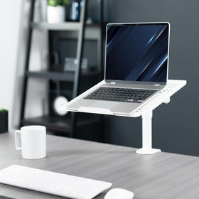 VIVO close-up of ventilated tray highlighting laptop cooling benefit
