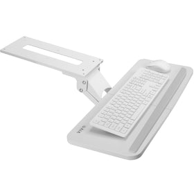 VIVO MOUNT-KB03W front view shows under-desk keyboard tray for ergonomic setup