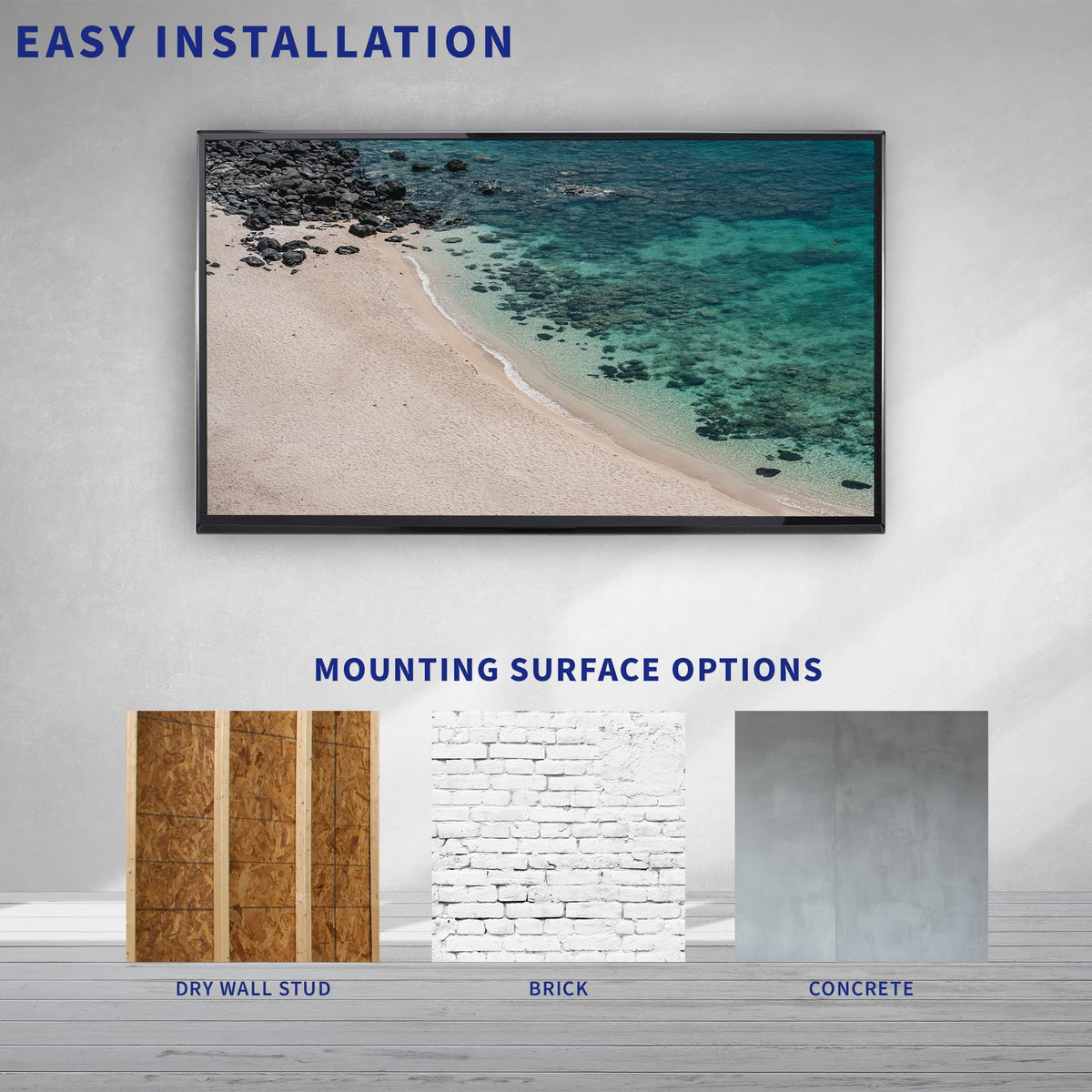 VIVO mount with measurement scale showing compatibility and correct sizing