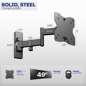 VIVO MOUNT-VW01M heavy-duty steel construction for dependable setups