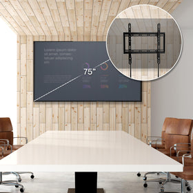 VIVO MountVW075F heavy-duty steel build supports large screens with reliable strength.