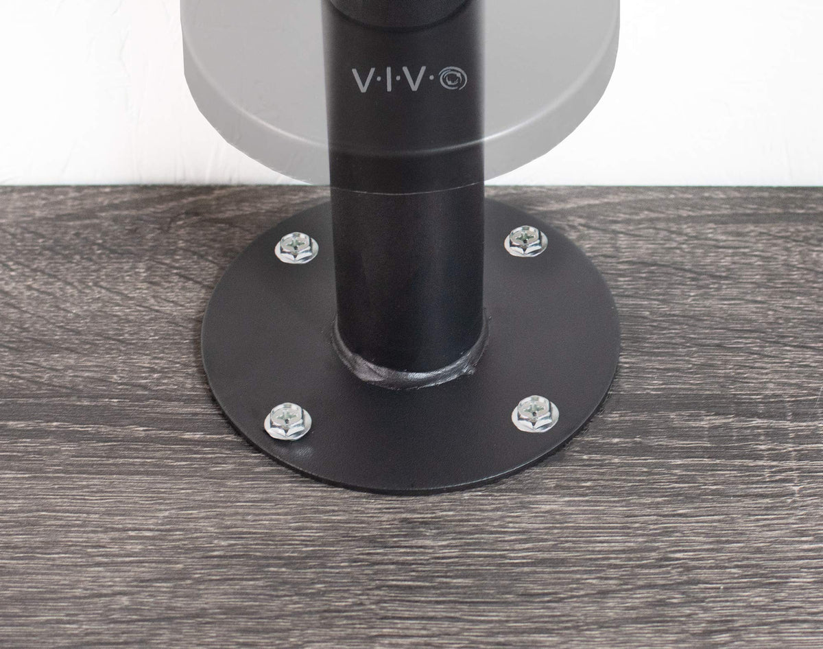 VIVO scale comparison with 23–43 inch television showing fit and proportion