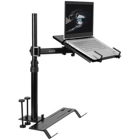 VIVO Single Laptop Car Mount front view shows ergonomic height options for in-car work