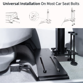 VIVO Single Laptop Car Mount height-extension demonstrates telescopic pole adjustability