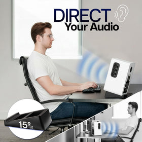 VIVO STAND-SP2A-M anti-vibration base reduces desk resonance for cleaner audio