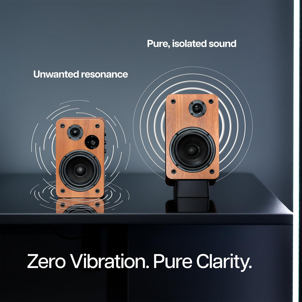 VIVO STAND-SP2A-S black finish blends with any setup