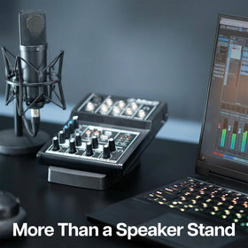 VIVO STAND-SP2A-S compatible speakers with a balanced stereo setup