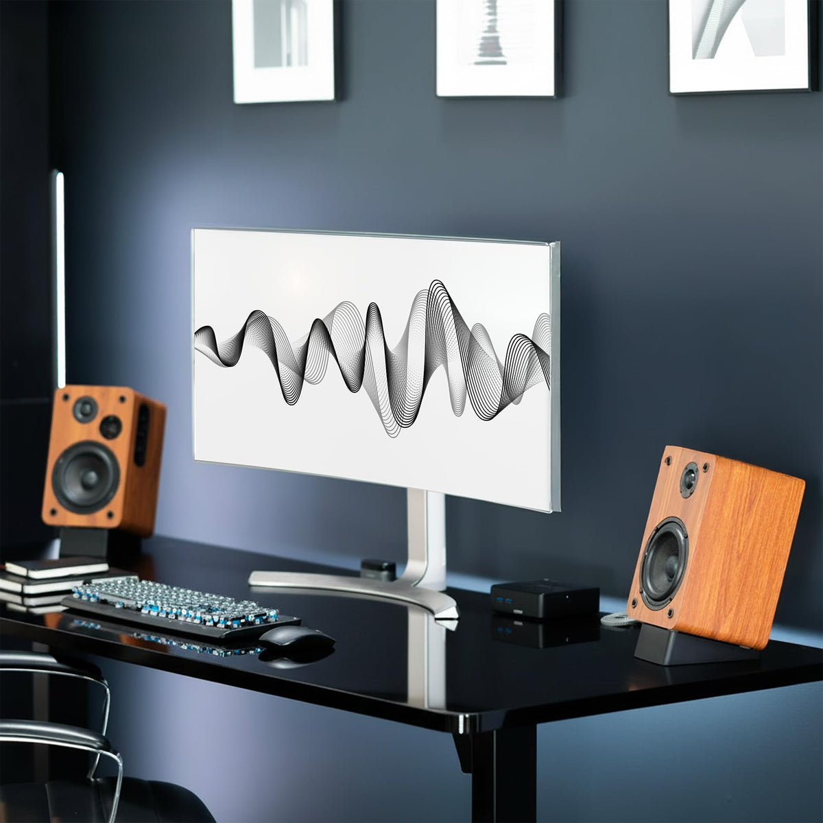 VIVO STAND-SP2A-S tilt-angle view directs sound toward ears for clarity