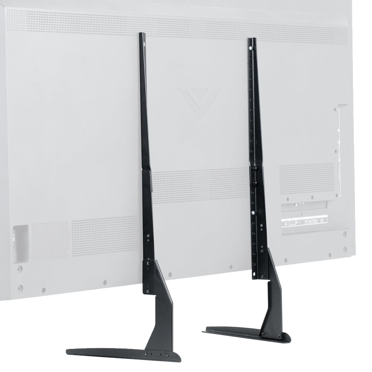 VIVO STAND-TV00Y base assembly attaches securely to a TV for added stability.