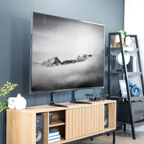 Universal compatibility shows the VIVO stand fitting 22 to 65 inch screens.