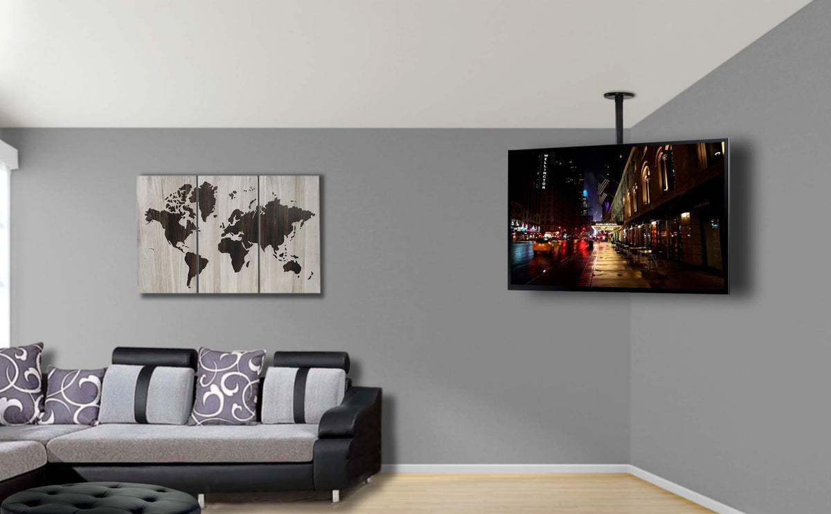 Assembled monitor on VIVO mount demonstrates secure, space-saving setup
