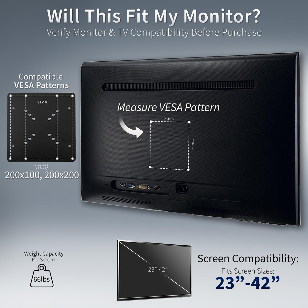 Sturdy steel construction supports up to 66 lbs for stable displays.