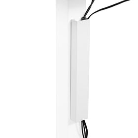 VIVO steel magnetic 14-inch cable channel guides cords along a desk leg for tidy cables.