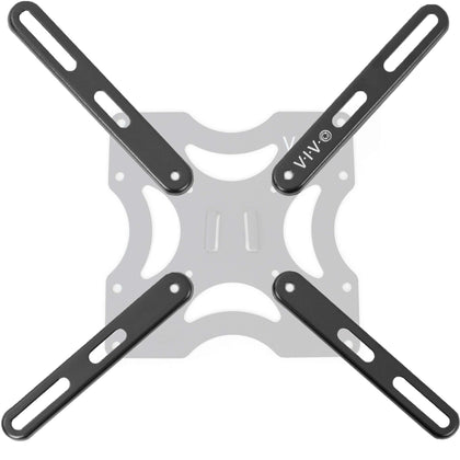 VIVO steel VESA extension brackets installation view for quick compatibility with mixed mounts.