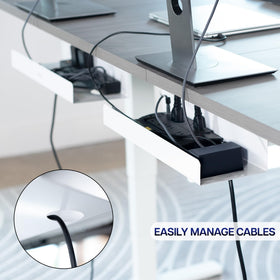VIVO tray accessible front opening allows easy plugging and airflow